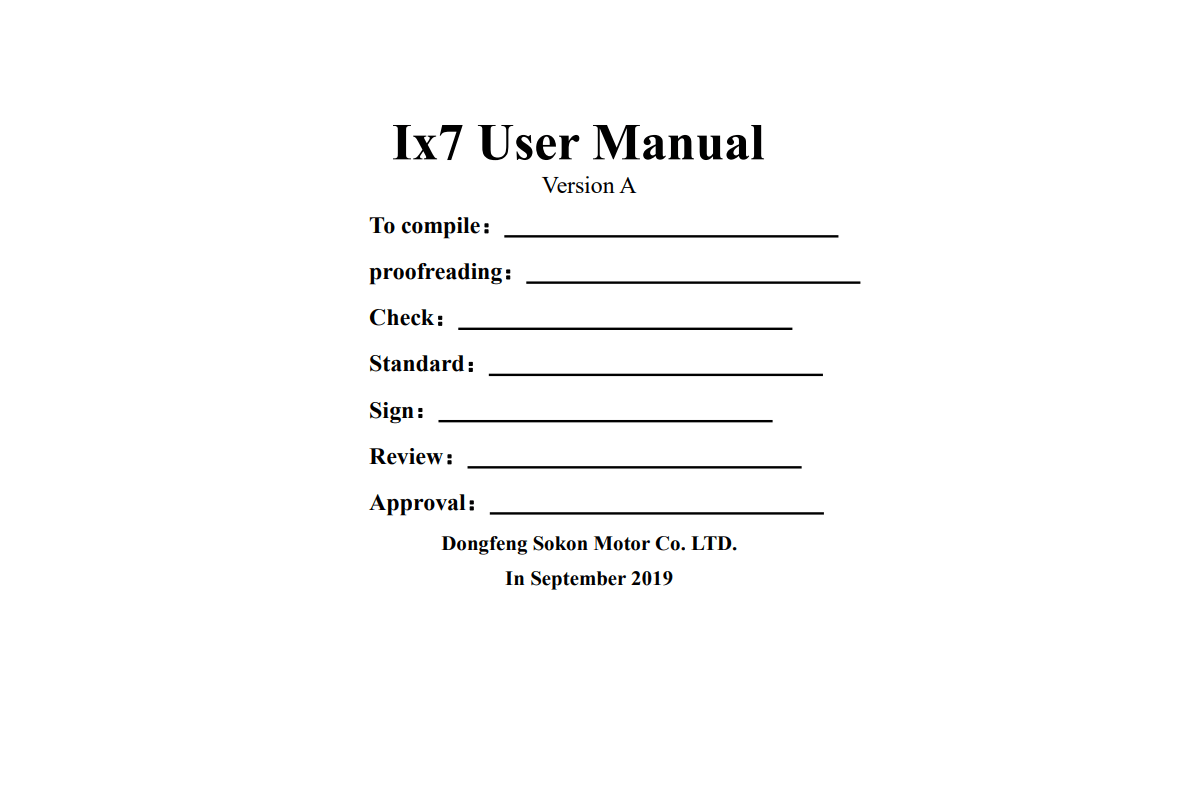 Manual de usuario, 2019 Inglés